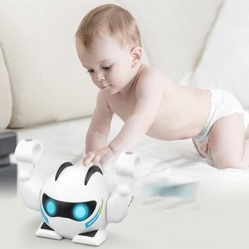 Intelligent Sound Control Dancing Robot - Tumbling & Crawling Toy-1964932340891389960