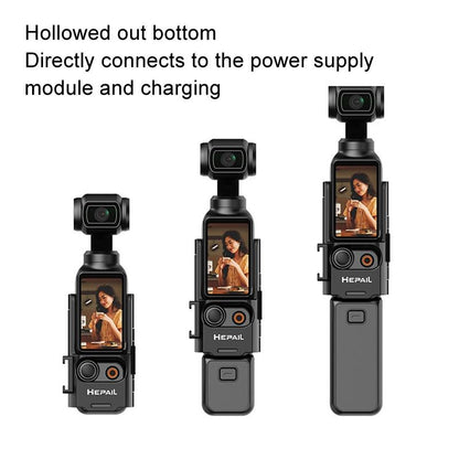 Extended Adapter For Dji Pocket 3 - Protective Bezel With Cold Shoe Bracket-1915197479314395143