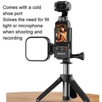 Extended Adapter For Dji Pocket 3 - Protective Bezel With Cold Shoe Bracket-1915197479314395144