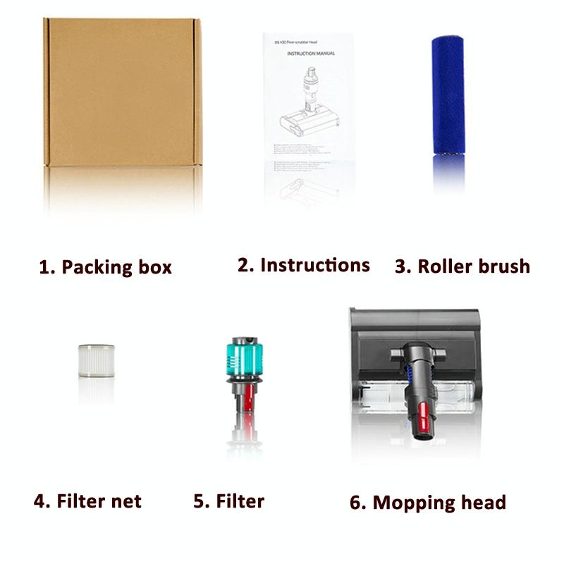 Versatile Wet / Dry Mopping Head For Dyson Vacuums-1922443388314062856