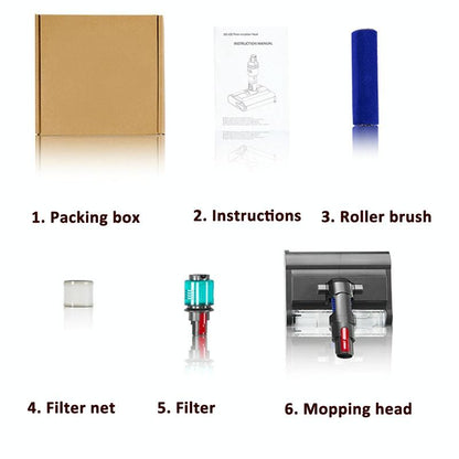 Versatile Wet / Dry Mopping Head For Dyson Vacuums-1922443388314062856