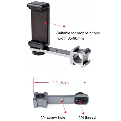 Three-Headed Hot Boot Adapter For Gimbal With Led Mic Mount-1915197575703695362