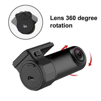 1080P Wifi Dash Cam With 170 Degree Wide Angle Lens - Hidden Car Recorder Black-1915196965168222211