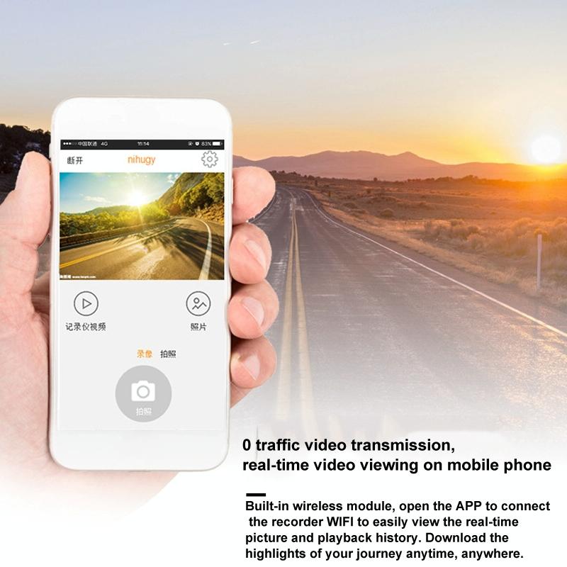 1080P Wifi Dash Cam With 170 Degree Wide Angle Lens - Hidden Car Recorder Black-1915196965168222213