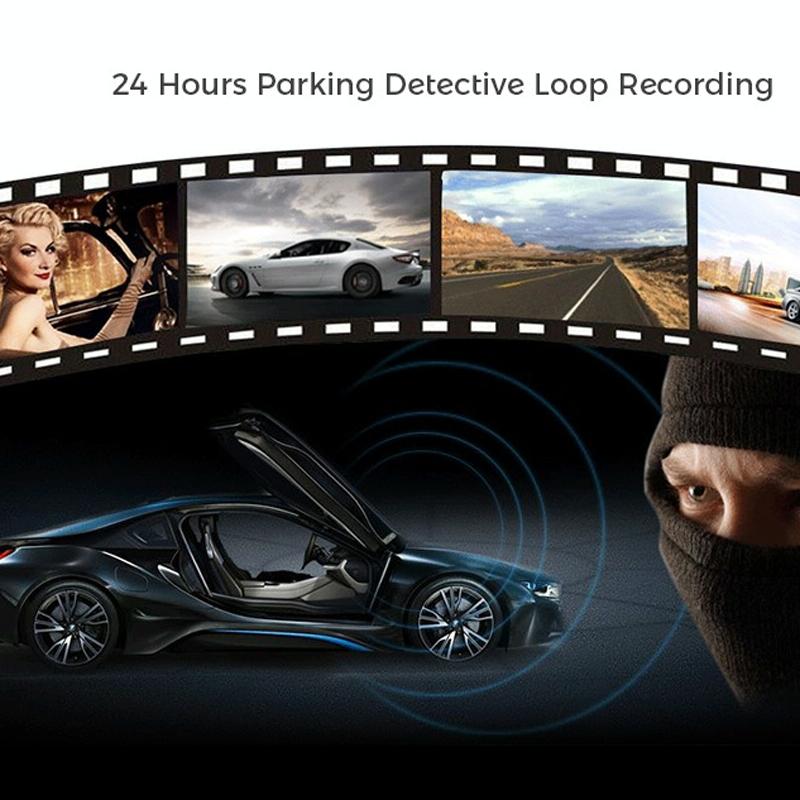 1080P Wifi Dash Cam With 170 Degree Wide Angle Lens - Hidden Car Recorder Black-1915196965168222214