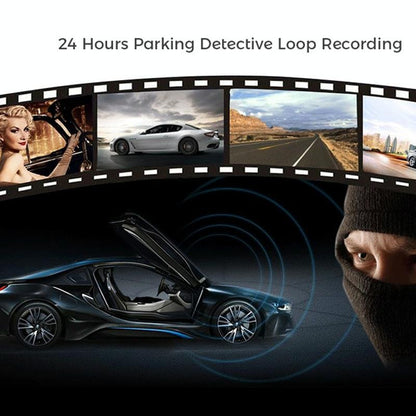 1080P Wifi Dash Cam With 170 Degree Wide Angle Lens - Hidden Car Recorder Black-1915196965168222214