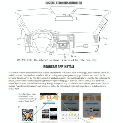 1080P Wifi Dash Cam With 170 Degree Wide Angle Lens - Hidden Car Recorder Black-1915196965168222216