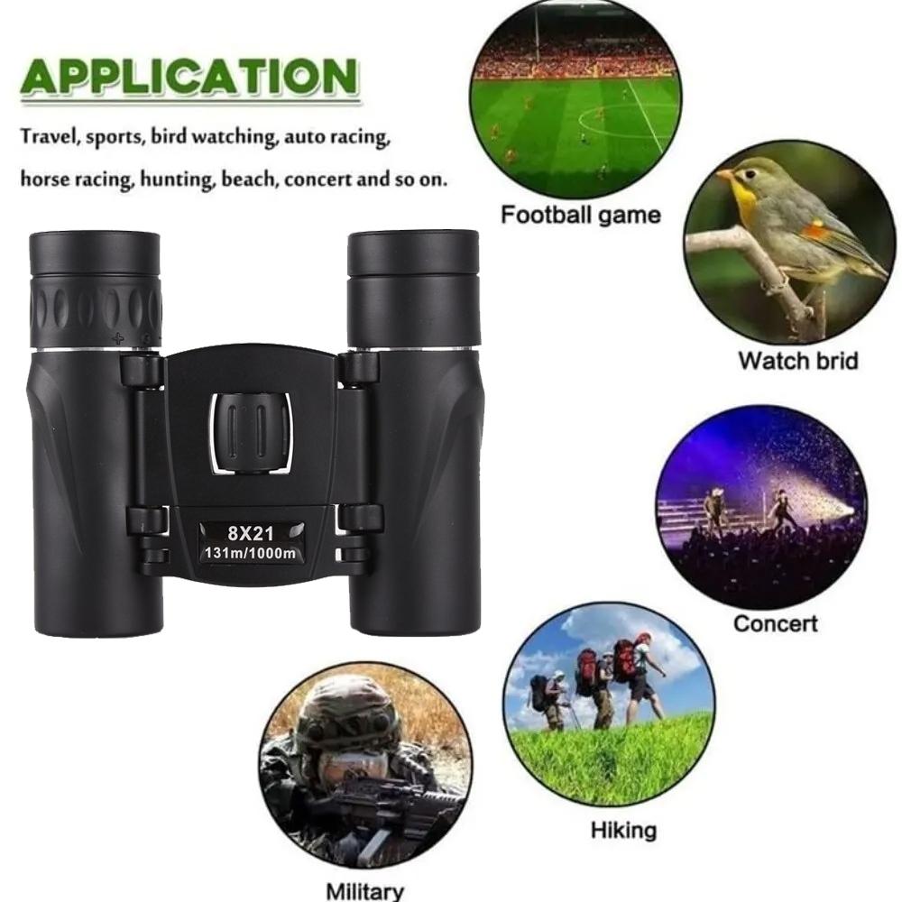 High-Power Mini Binoculars For Low-Light Night Vision 8X21-1915198326479917061