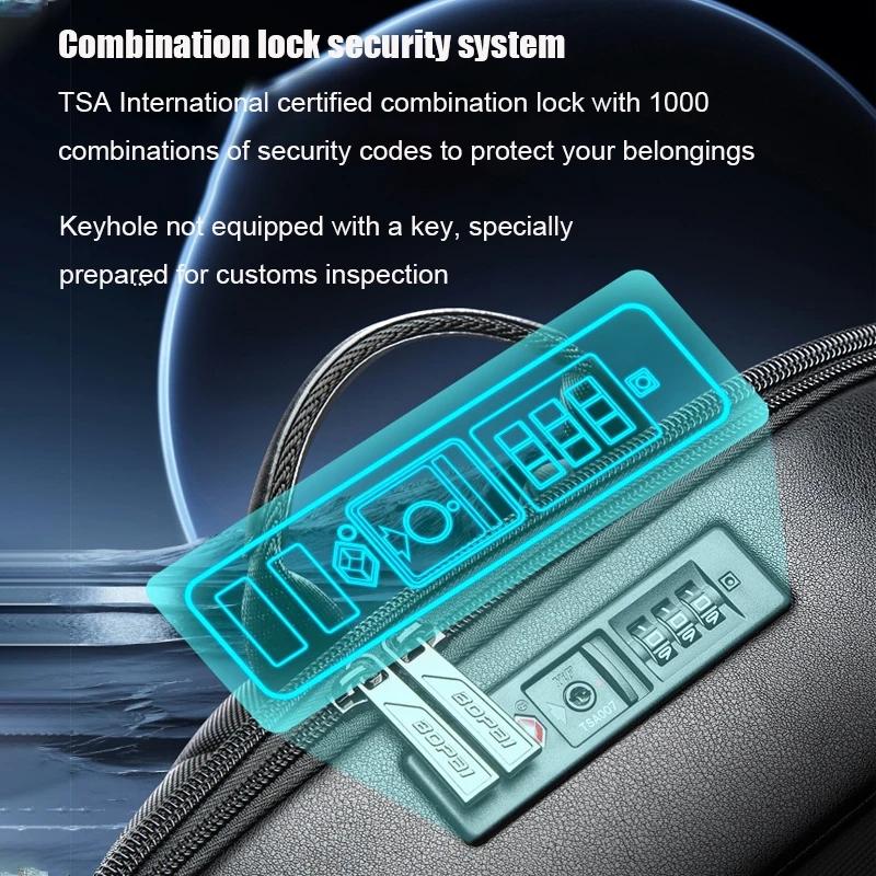 Waterproof Business Laptop Backpack - Large Capacity With Password Lock-1915196870649581576