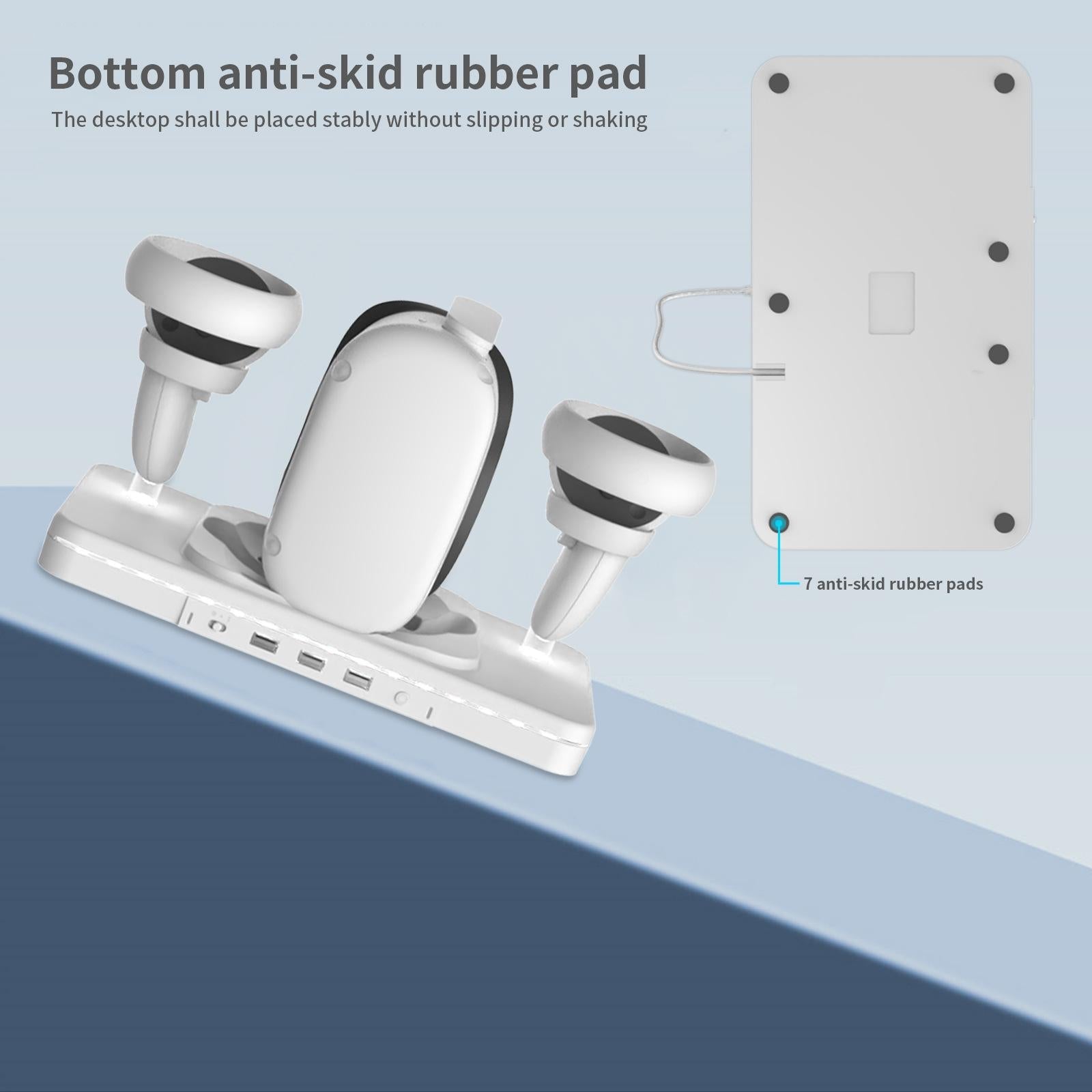 Meta Quest 2 Wireless Vr Charger With Colourful Base-1915196873656897539