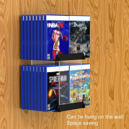 Wall-Mounted Game Card Cd Storage Bracket - Black-1915196932880470022