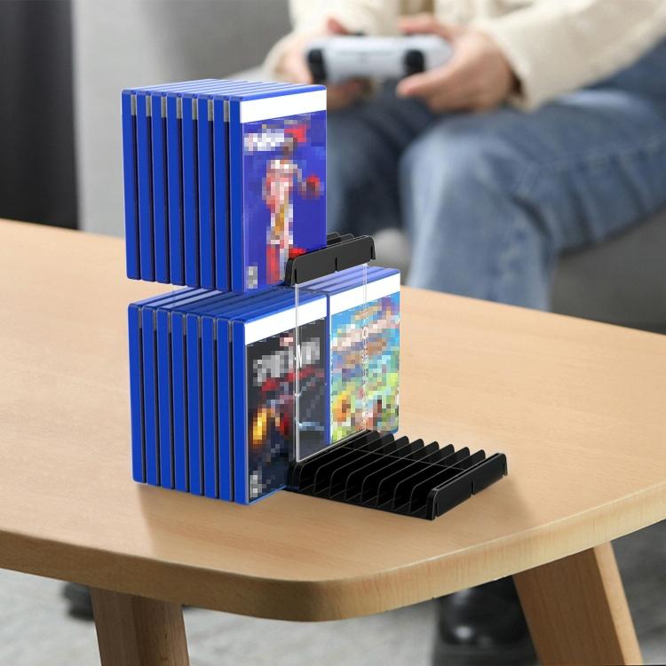 Wall-Mounted Game Card Cd Storage Bracket - Black-1915196932880470023