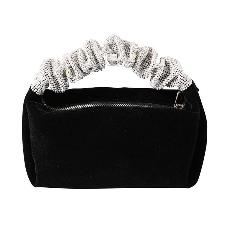 Black Evening Clutch Bag For Women - Perfect For Banquets-1964932185702141952
