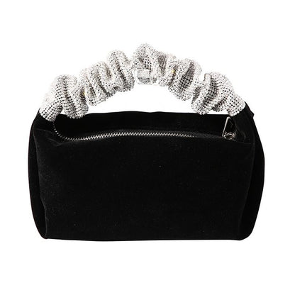 Black Evening Clutch Bag For Women - Perfect For Banquets-1964932185702141952