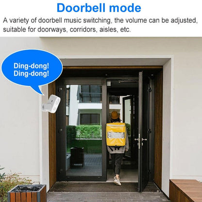 Smart Infrared Sensor Doorbell With Recordable Voice Prompt And Loudspeaker-1915198298176753669