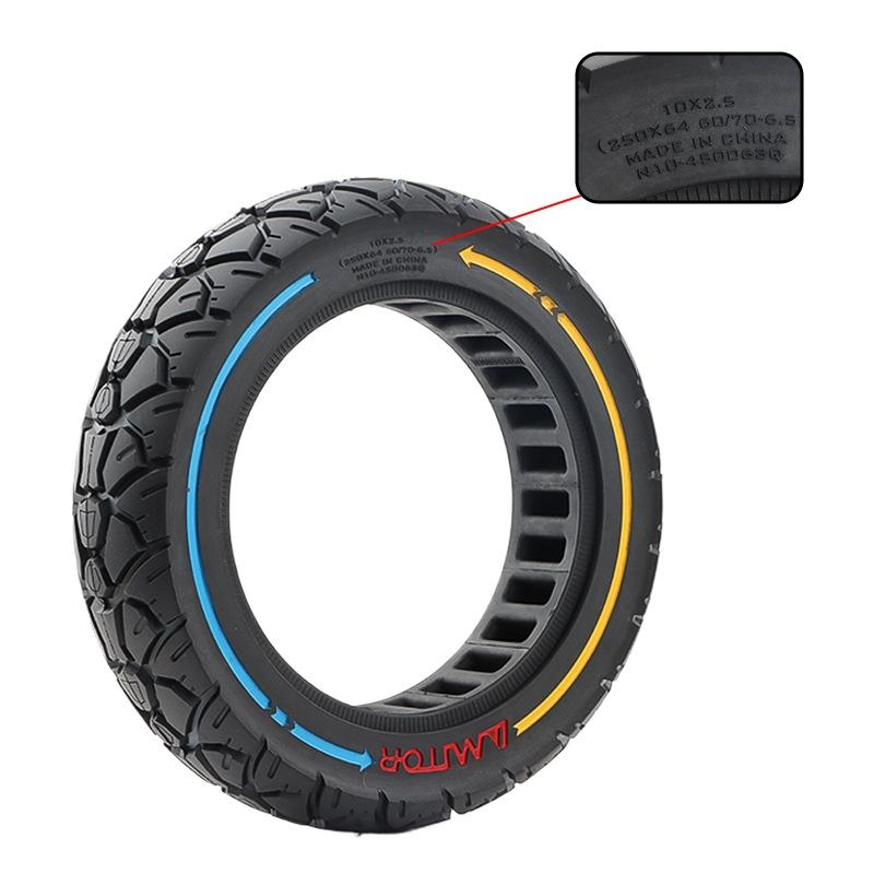Electric Scooter Tire - 10X2.5 45 Card 250X64 60 / 70-6.5 Universal Solid Colourful-1964932231369723907