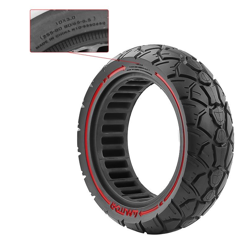 Electric Scooter Tire - 10X3 53.5 Card 255X80 & 80 / 65-6.5 Universal Off-Road Red-1964932182485110788