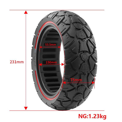 Electric Scooter Tire - 10X3 53.5 Card 255X80 & 80 / 65-6.5 Universal Off-Road Red-1964932182485110789