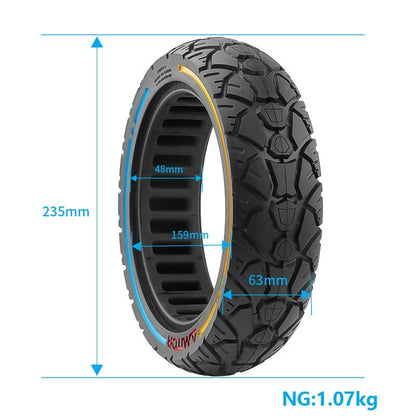 10X2.5-7 Universal Solid Tire Electric Scooter - Colourful-1964932189741256709