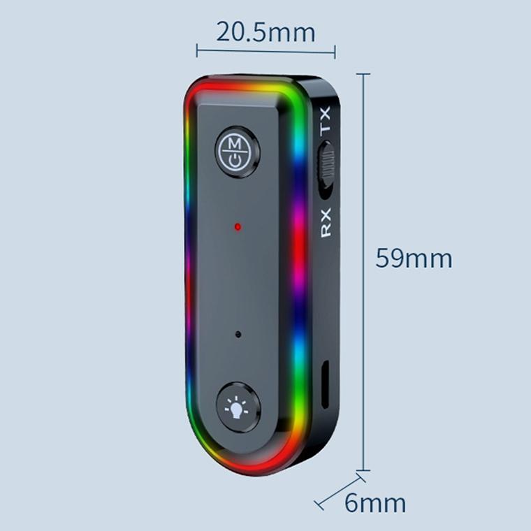 Bluetooth Audio Receiver With Rgb Light And Car Launcher-1915198237292236802