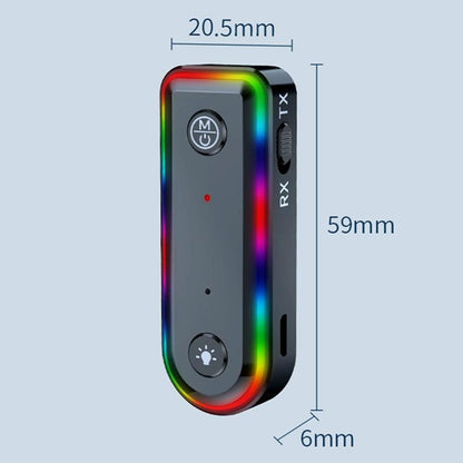 Bluetooth Audio Receiver With Rgb Light And Car Launcher-1915198237292236802