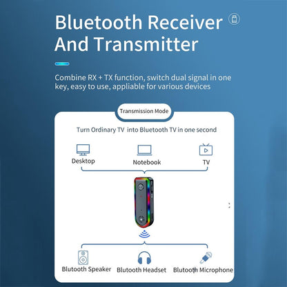 Bluetooth Audio Receiver With Rgb Light And Car Launcher-1915198237292236805
