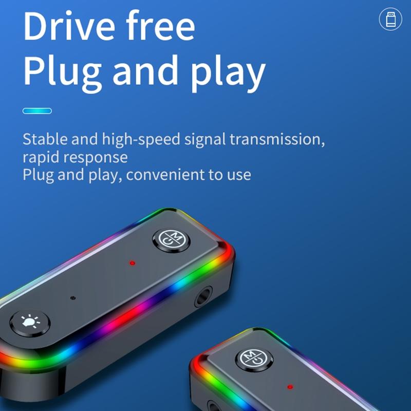 Bluetooth Audio Receiver With Rgb Light And Car Launcher-1915198237292236808