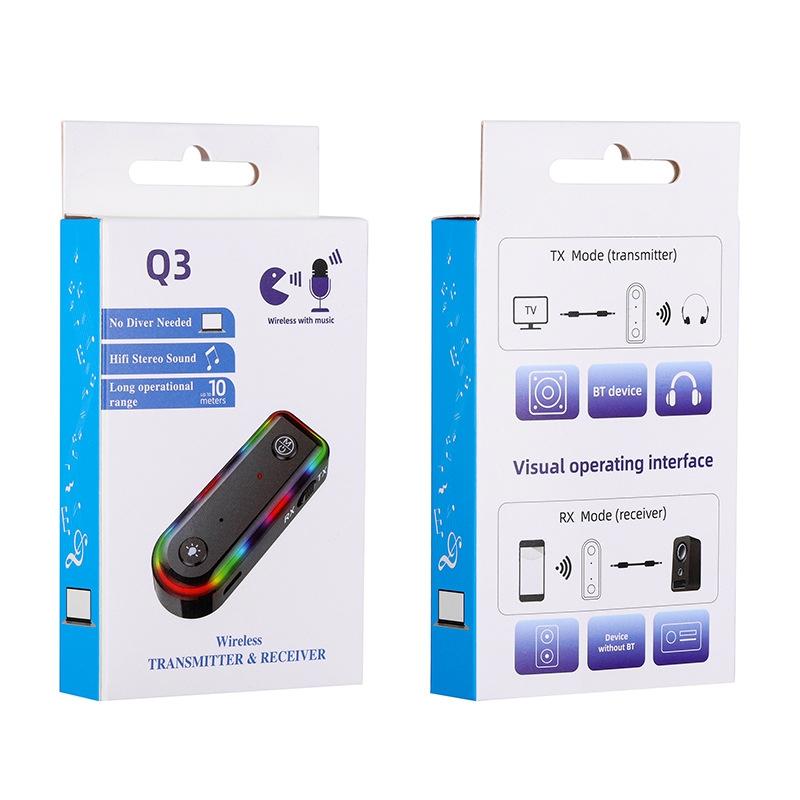 Bluetooth Audio Receiver With Rgb Light And Car Launcher-1915198237292236809