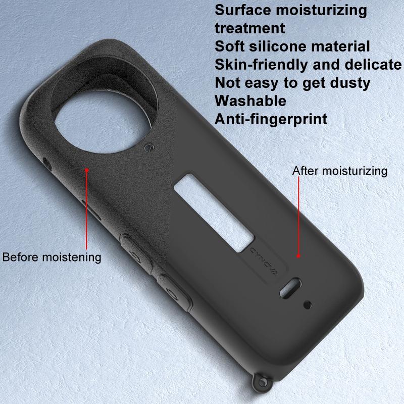 Black Silicone Case For Insta360 X4 Ox4-Jst-Cy Body-1915196819126751234