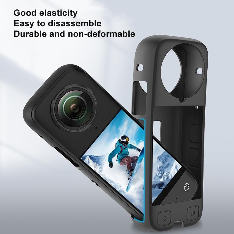 Black Silicone Case For Insta360 X4 Ox4-Jst-Cy Body-1915196819126751236