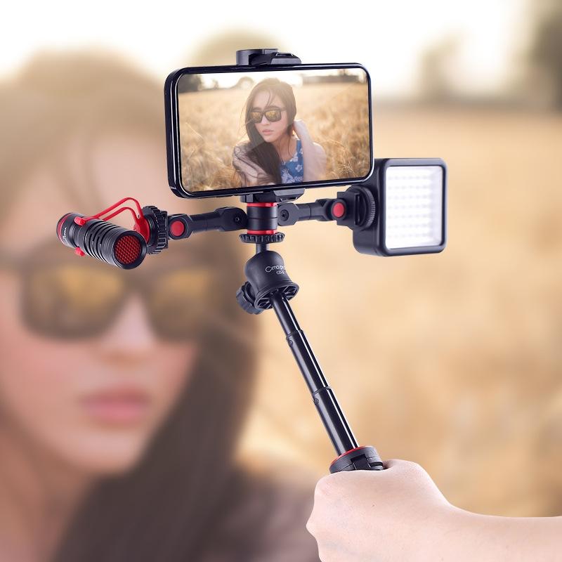 Universal Dual Cold Shoe Mount For Camera And Phone-1915197922933346305