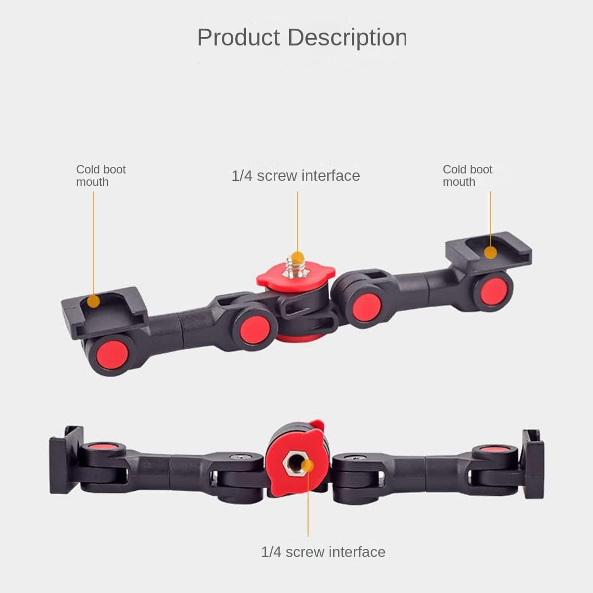 Universal Dual Cold Shoe Mount For Camera And Phone-1915197922933346310