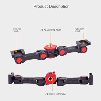 Universal Dual Cold Shoe Mount For Camera And Phone-1915197922933346310