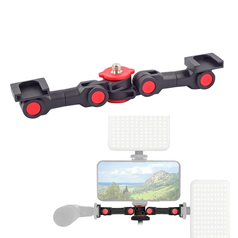 Universal Dual Cold Shoe Mount For Camera And Phone-1915197922933346311