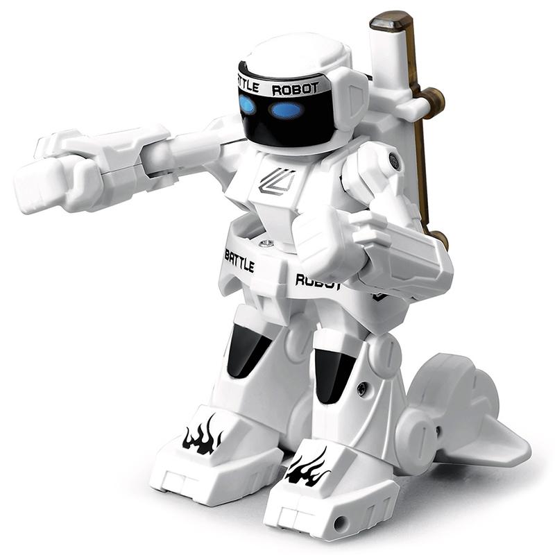 Smart Rc Robot Battle Toy For Kids - 2.4G Remote Control - White-1915196689719889921
