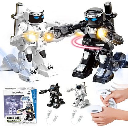 Smart Rc Robot Battle Toy For Kids - 2.4G Remote Control - White-1915196689719889923