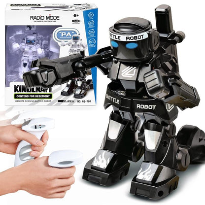 Smart Rc Robot Battle Toy For Kids - 2.4G Remote Control - White-1915196689719889926