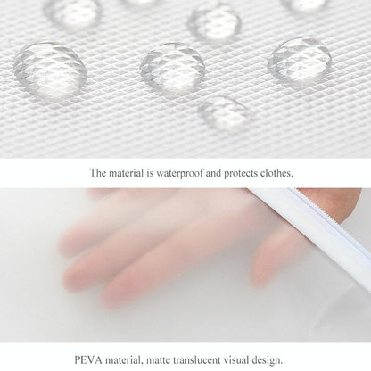 2 Transparent Hanging Garment Storage Bags With Zipper-1915197952251531266