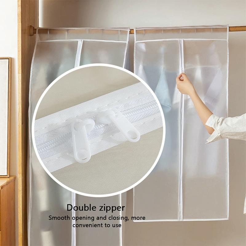 Waterproof Hanging Storage Bag For Dustproof Organization - White-1915196645293821956