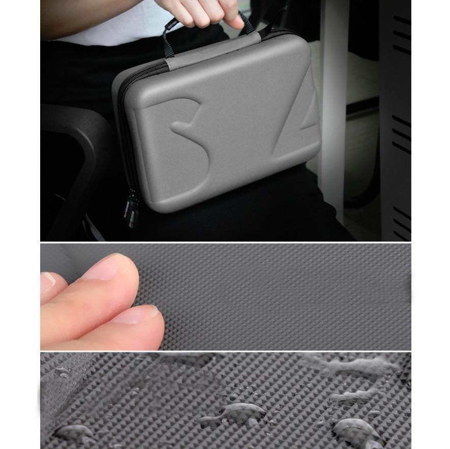 Portable Diamond Texture Leather Bag For Dji Mobile 3 - Black-1915198304132665347