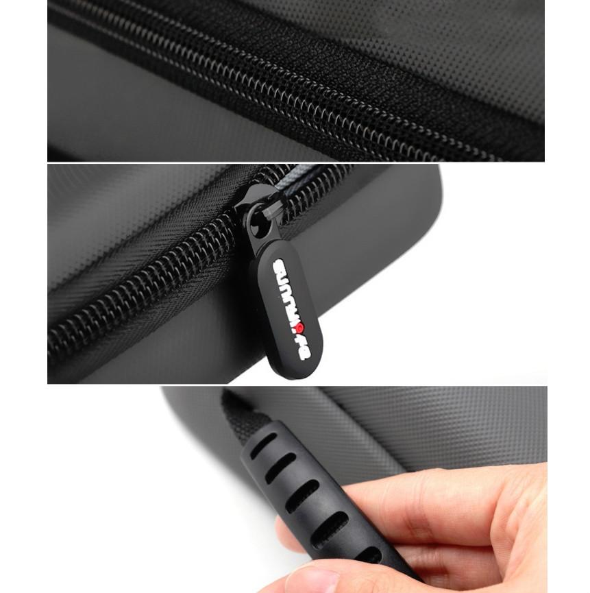 Portable Diamond Texture Leather Bag For Dji Mobile 3 - Black-1915198304132665348