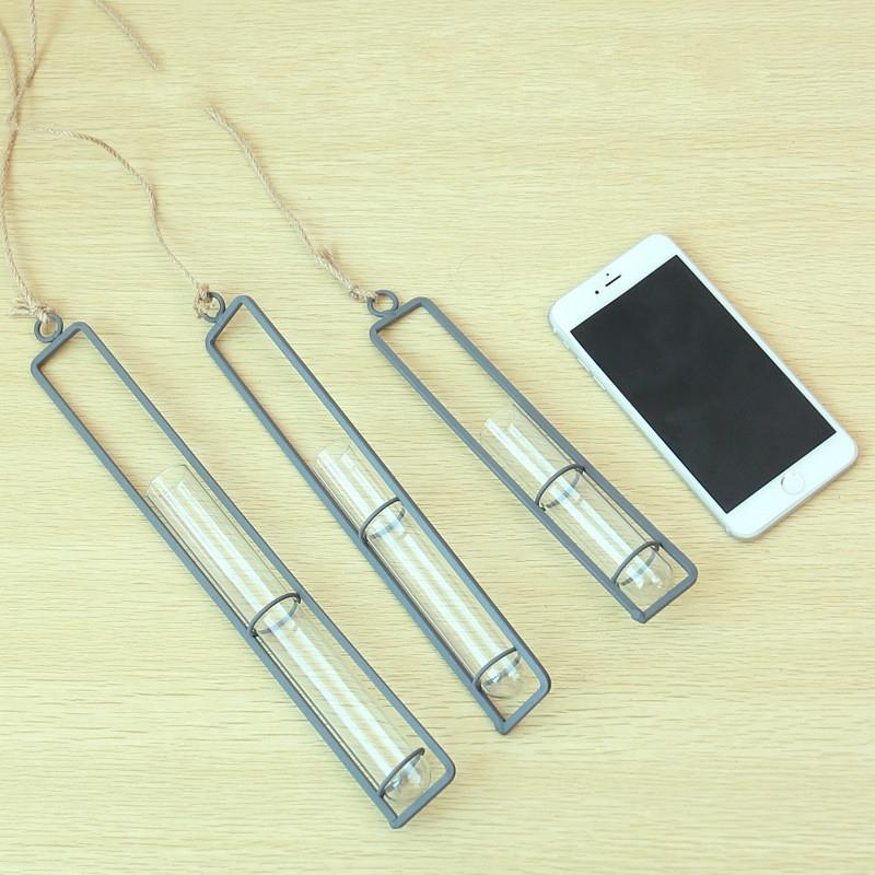 Charming Iron Art Glass Wall Hanging For Home Gardening - Size L-1915197965862047750