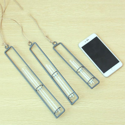 Charming Iron Art Glass Wall Hanging For Home Gardening - Size L-1915197965862047750