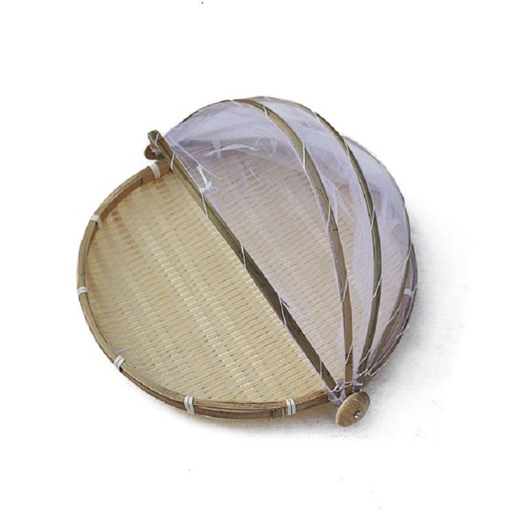 Round Bamboo Woven Dustpan Basket - Household Storage - 42Cm-1915197826720206854