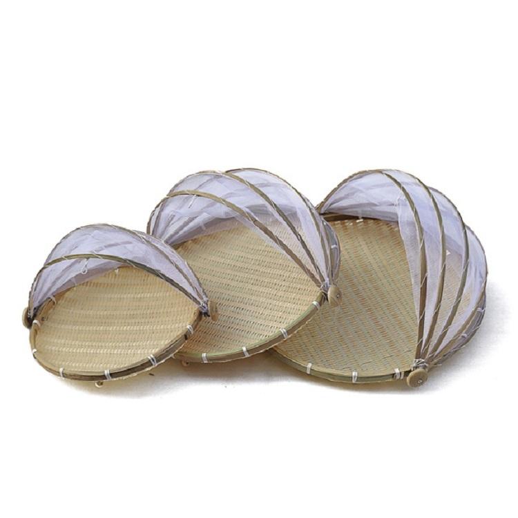 Round Bamboo Woven Dustpan Basket - Household Storage - 42Cm-1915197826720206852