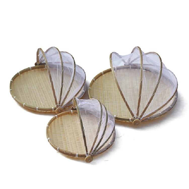 Round Bamboo Woven Dustpan Basket - Household Storage - 42Cm-1915197826720206853