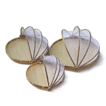 Round Bamboo Woven Dustpan Basket - Household Storage - 42Cm-1915197826720206853