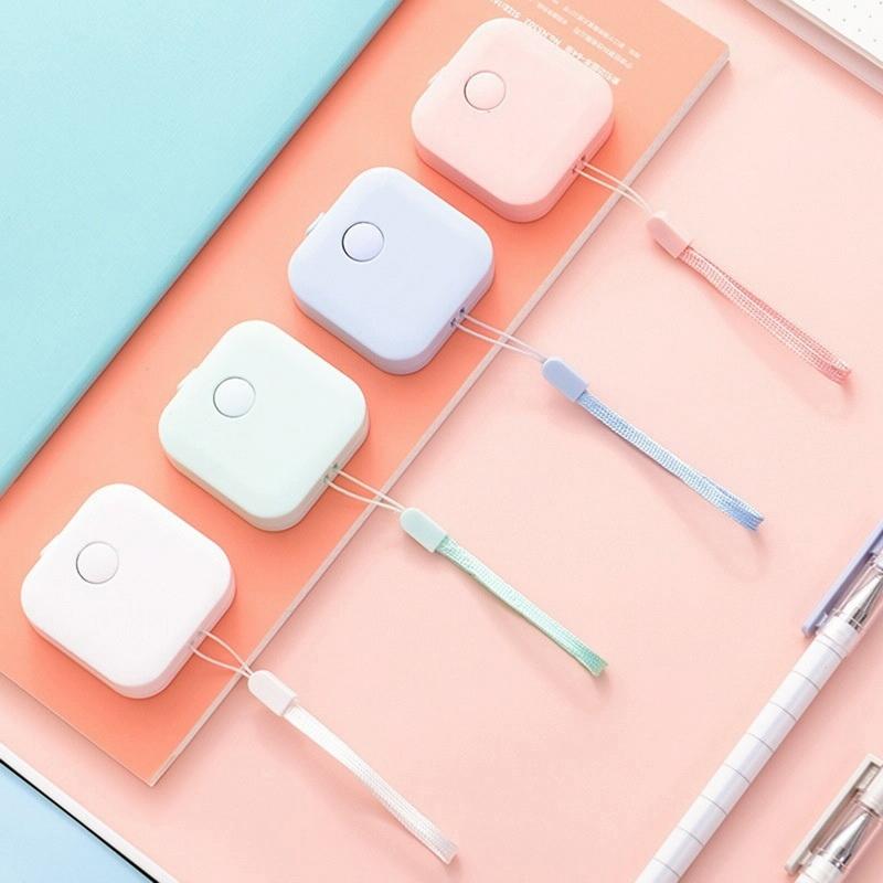 Compact Leather Measuring Tape - 1.5M Mini Cute Portable-1964932180551536642