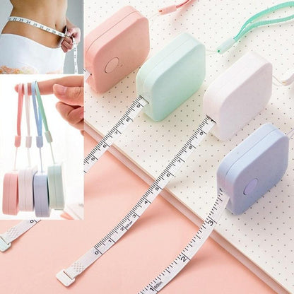 Compact Leather Measuring Tape - 1.5M Mini Cute Portable-1964932180551536645