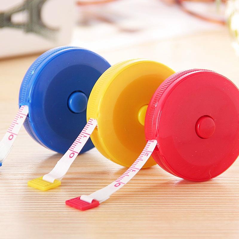 4-Pack Mini Retractable Tape Measure - 1.5M Plastic Cute Automatic (Random Color Delivery)-1915196809786036225